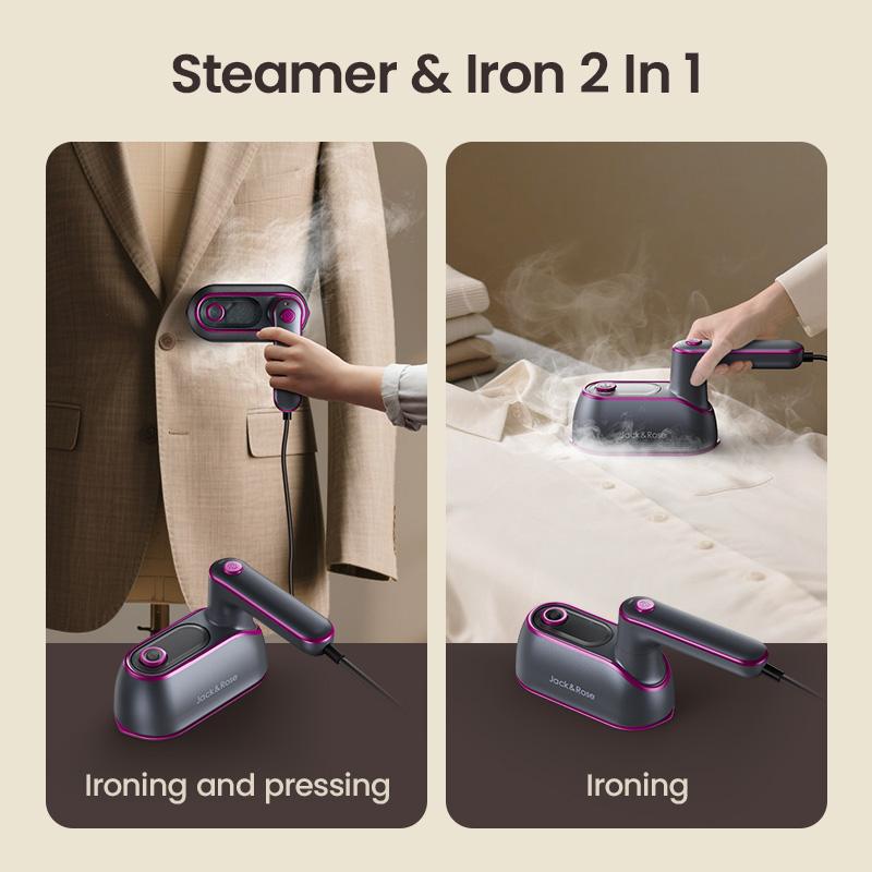 Jack & Rose 2-in-1 Steam Iron/Clothes Steamer