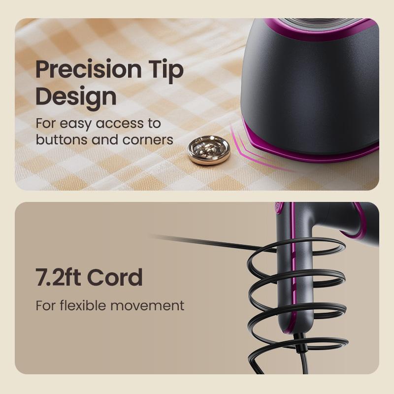 Jack & Rose 2-in-1 Steam Iron/Clothes Steamer