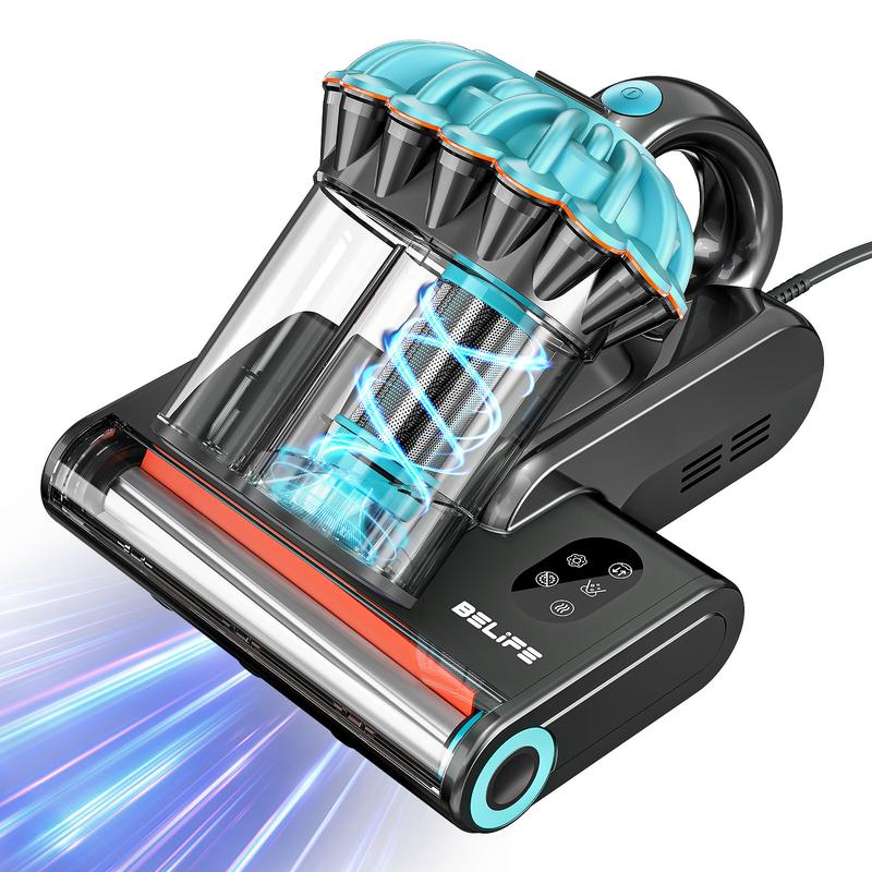 Belife M8 Mattress Vacuum Cleaner, hypoallergenic and mite-removing mattress vacuum cleaner with safe UV function.