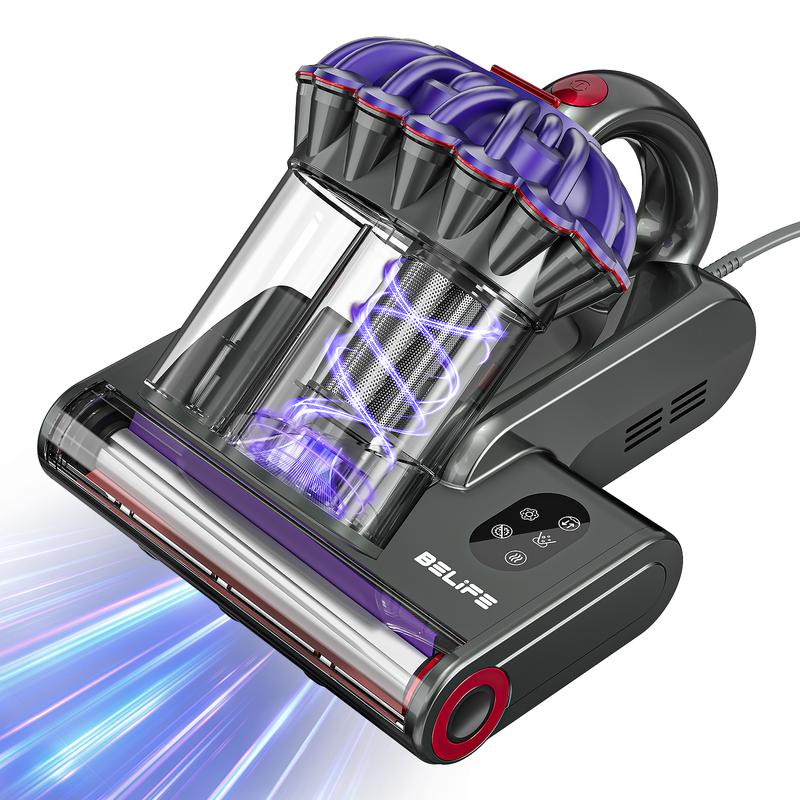 Belife M8 Mattress Vacuum Cleaner, hypoallergenic and mite-removing mattress vacuum cleaner with safe UV function.