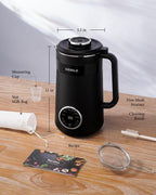 8-in-1 Multifunctional Fully Automatic Nut Milk Maker and Coffee Maker
